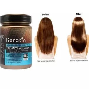 Keratin Moisturizing & Smooth Creamy Hair Mask 1000ml for deep hair repair