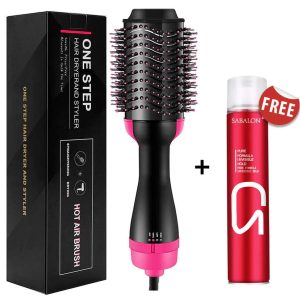 One Step Hot Air Brush – Dryer & Straightener Set