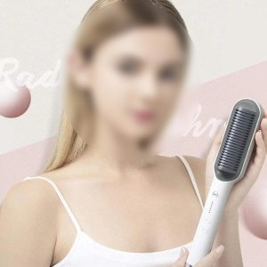 Ceramic Heated Hair Straightener Brush for Fast Hair Styling