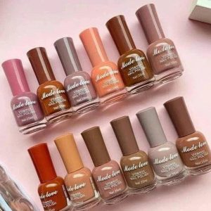 Mode Love Nail Paint Permanent Pack of 12 – Long-Lasting Nail Colors