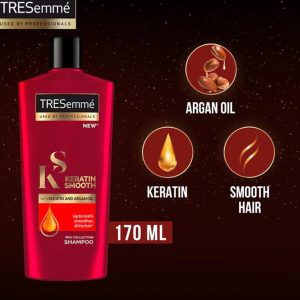 TRESemmé Keratin Smooth & Straight Shampoo for frizz control and silky hair
