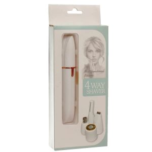 Multifunctional 4 Way Lady Shaver for painless face and body hair removal