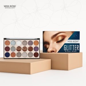 Miss Rose 18 Color Sequin Glitter Eyeshadow Palette